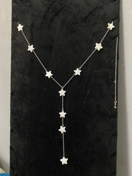 Shell star long necklace