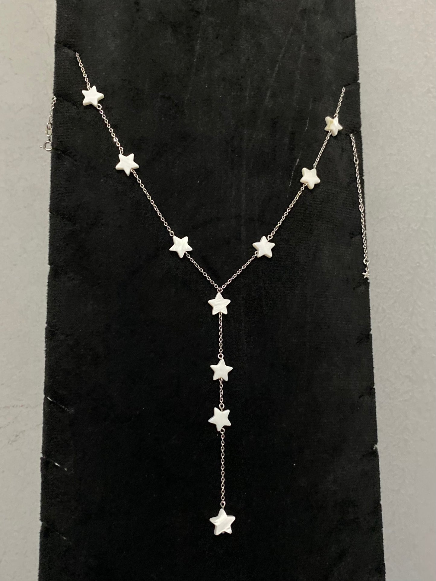 Shell star long necklace