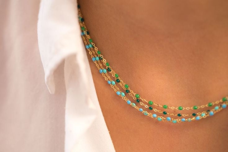 Gemstone choker
