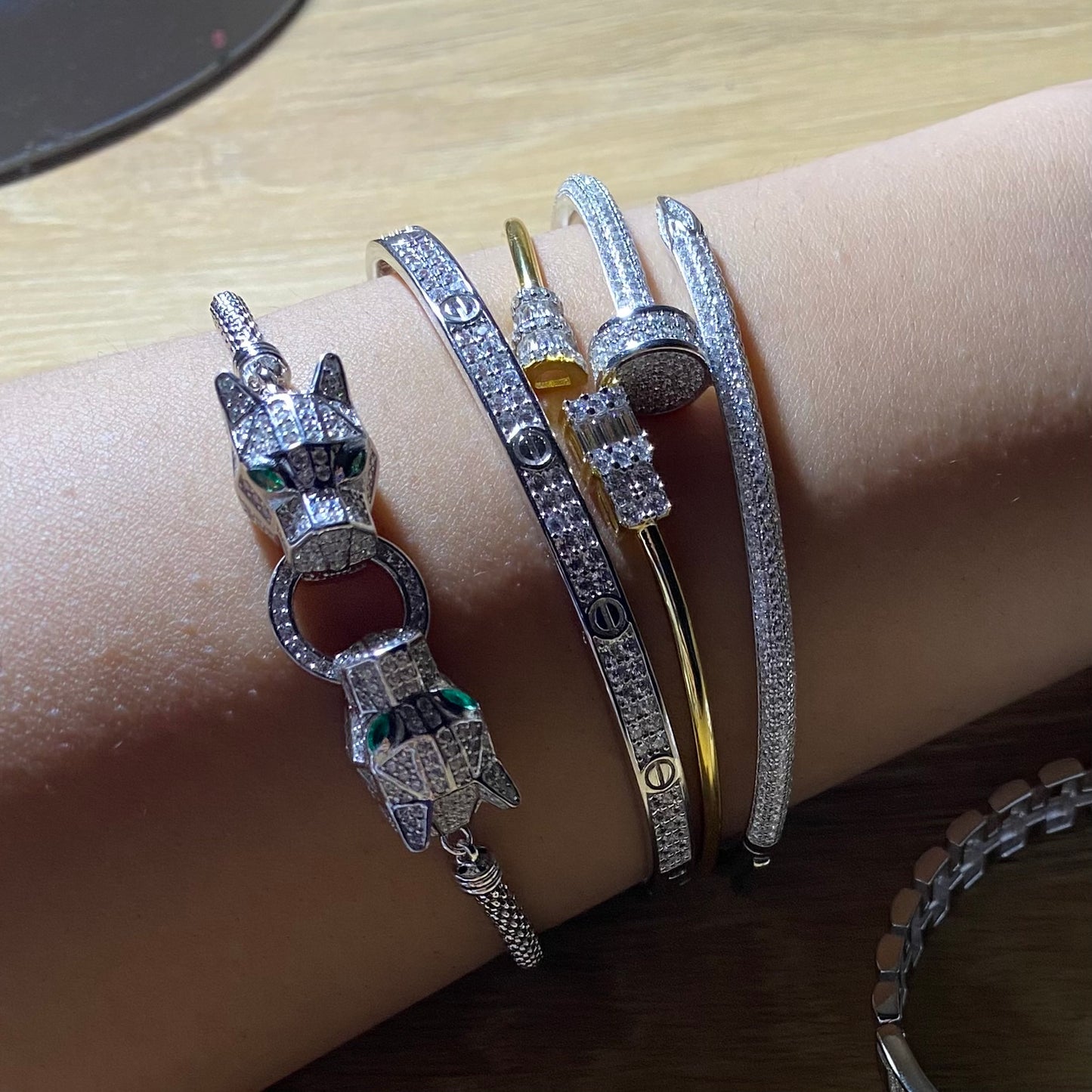 Cartier nail bracelet