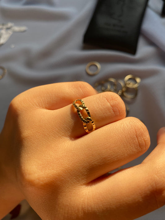 003 gold plated ring