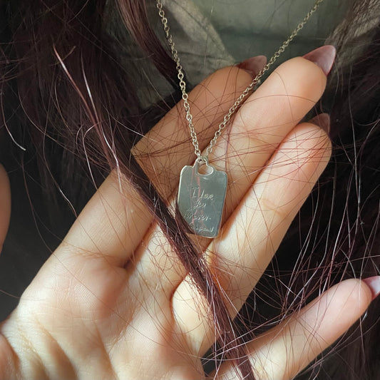 Engrave heart pendant