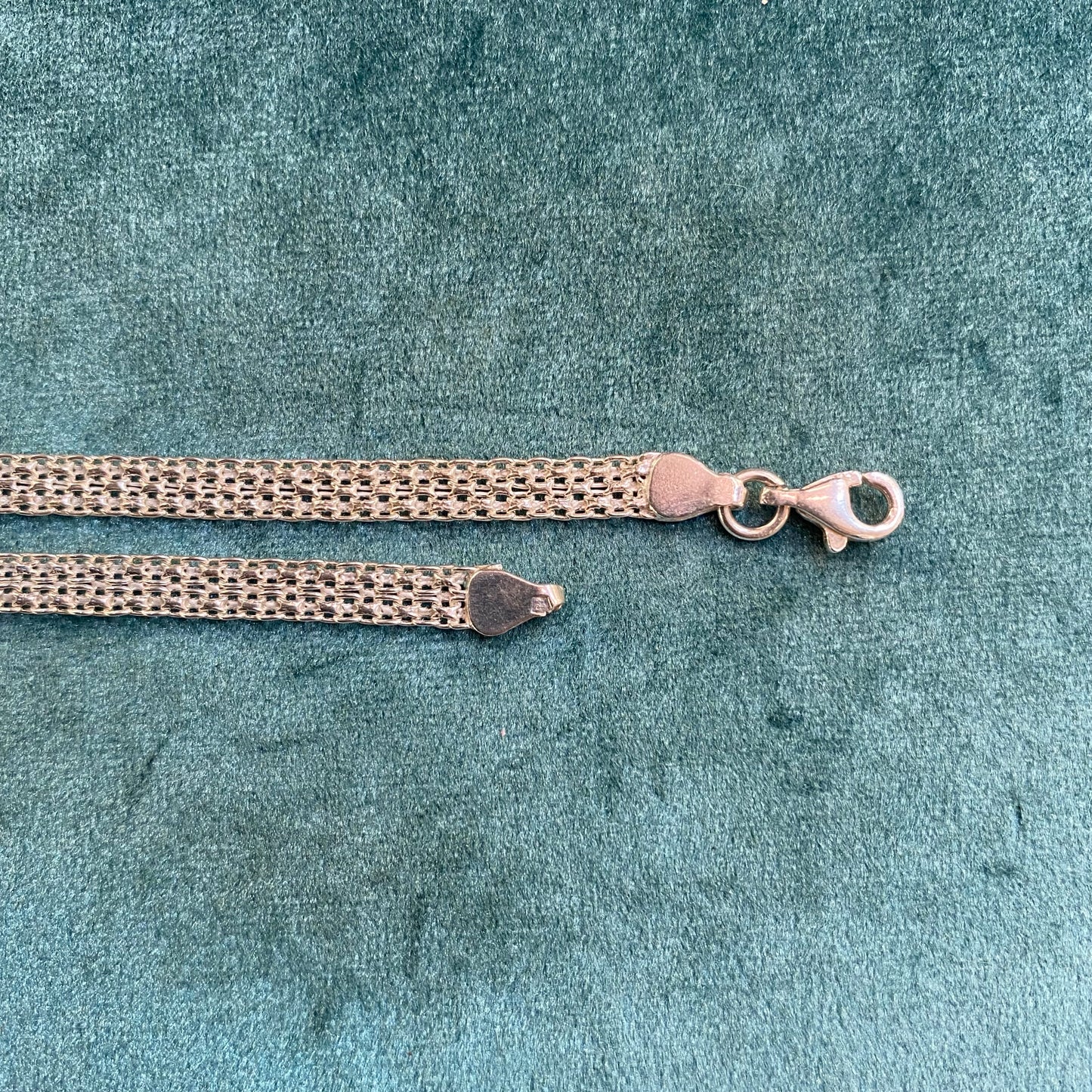 Flat cable men bracelet